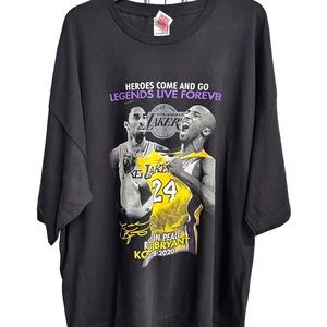 Black Kobe Bryant Tribute T-Shirt
